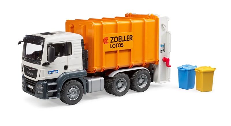 BRUDER 03762 CAMION TRASPORTO RIFIUTI