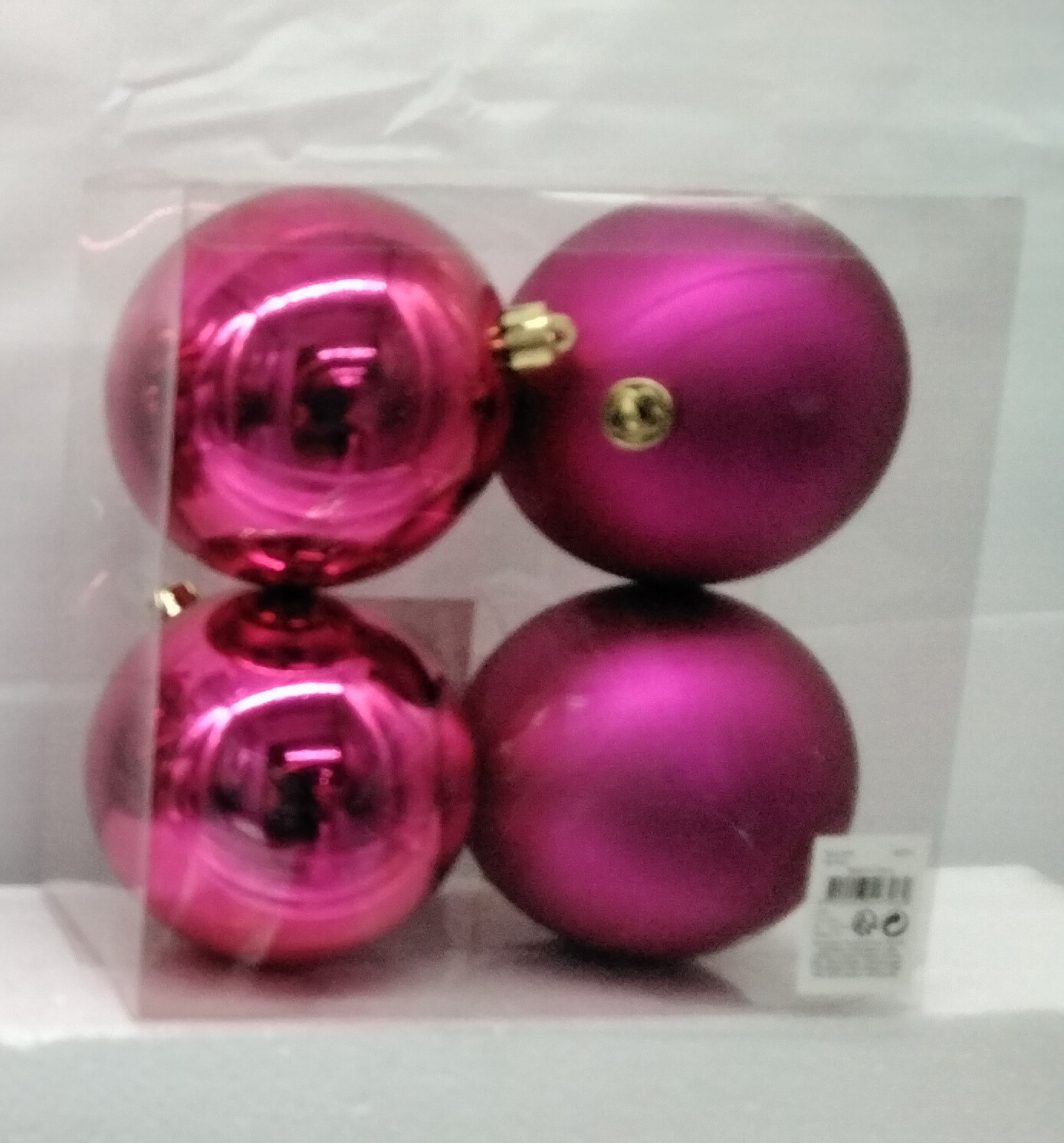 SET 4 PALLINE FUCSIA