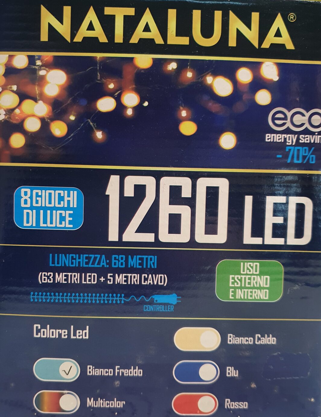 LUCI 1260 LED BIANCO CALDO NATALUNA