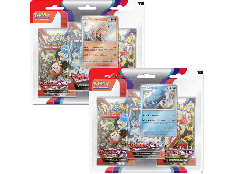 BLISTER 3 BUSTE SCARLATTO E VIOLETTO POKEMON