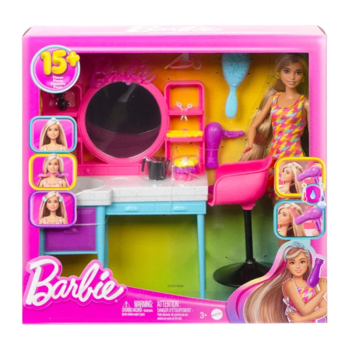 BARBIE PLAYSET SALONE DI BELLEZZA SUPER CHIOMA