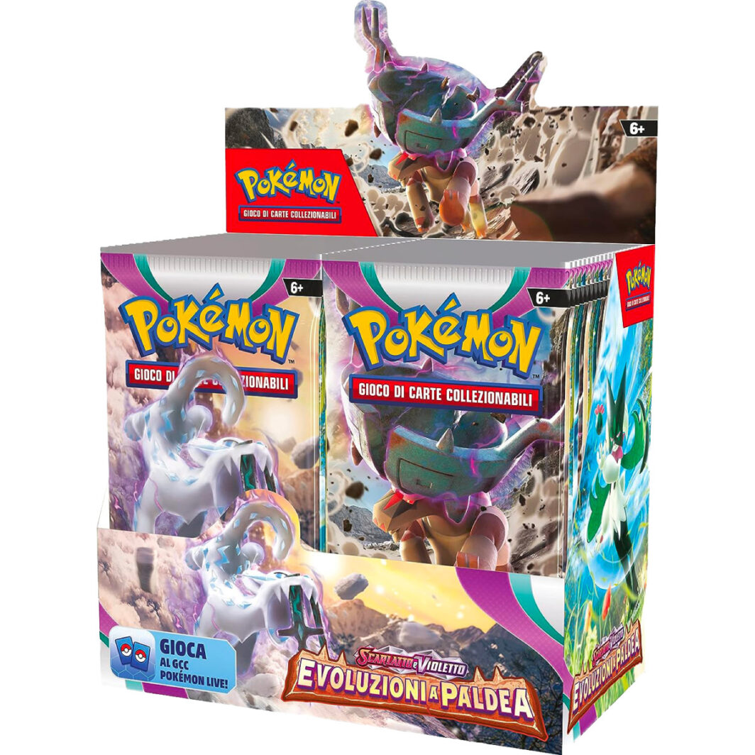 POKEMON BOX 36 BUSTINE EVOLUZIONI A PALDEA SCARLATTO E VIOLETTO
