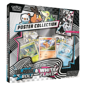 POKEMON LUCE NERA E FUOCO BIANCO COLLEZIONE CON POSTER
